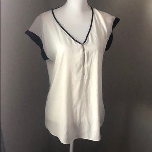 Express dress top Size medium, cream/black